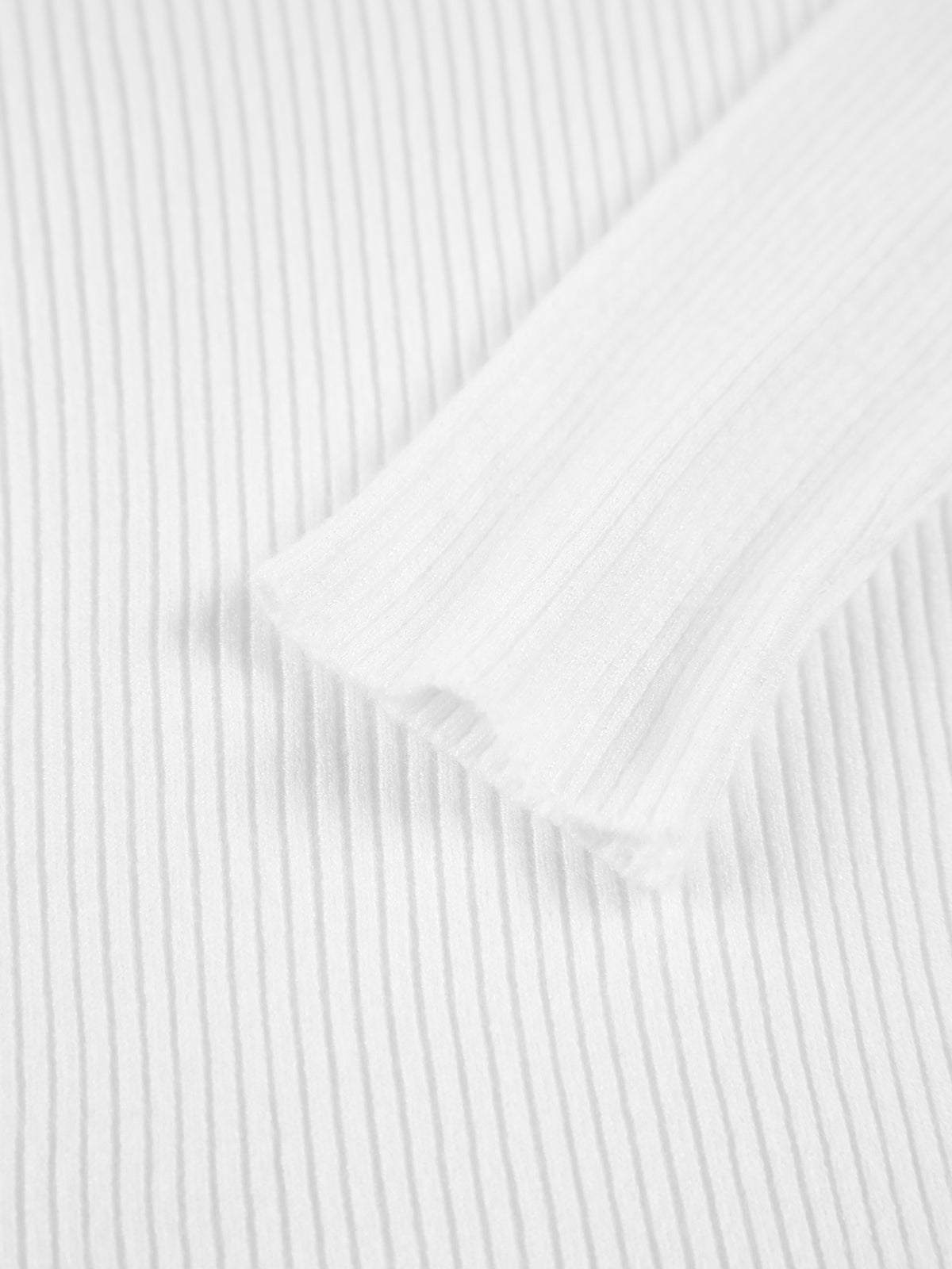 Ribbed Long Sleeve Knit Top with Mock Neck – Slim Fit for Layering and Casual Outfits - We are MFEO