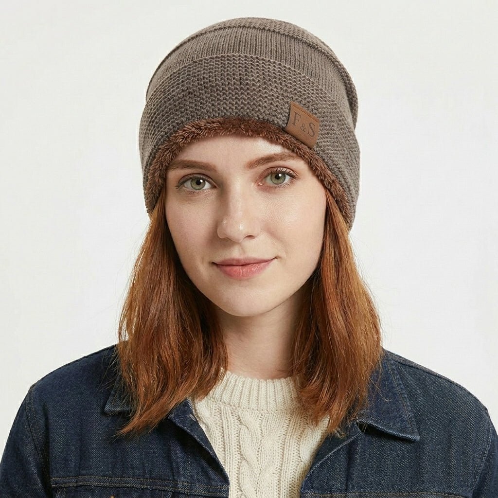 Winter Beanie for Women – Soft Fleece Lining for Cold Weather Comfort - We are MFEO