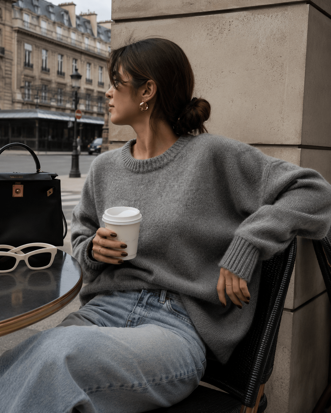 Women's Cashmere Sweater – Oversized Crew Neck for Autumn/Winter Comfort - We are MFEO
