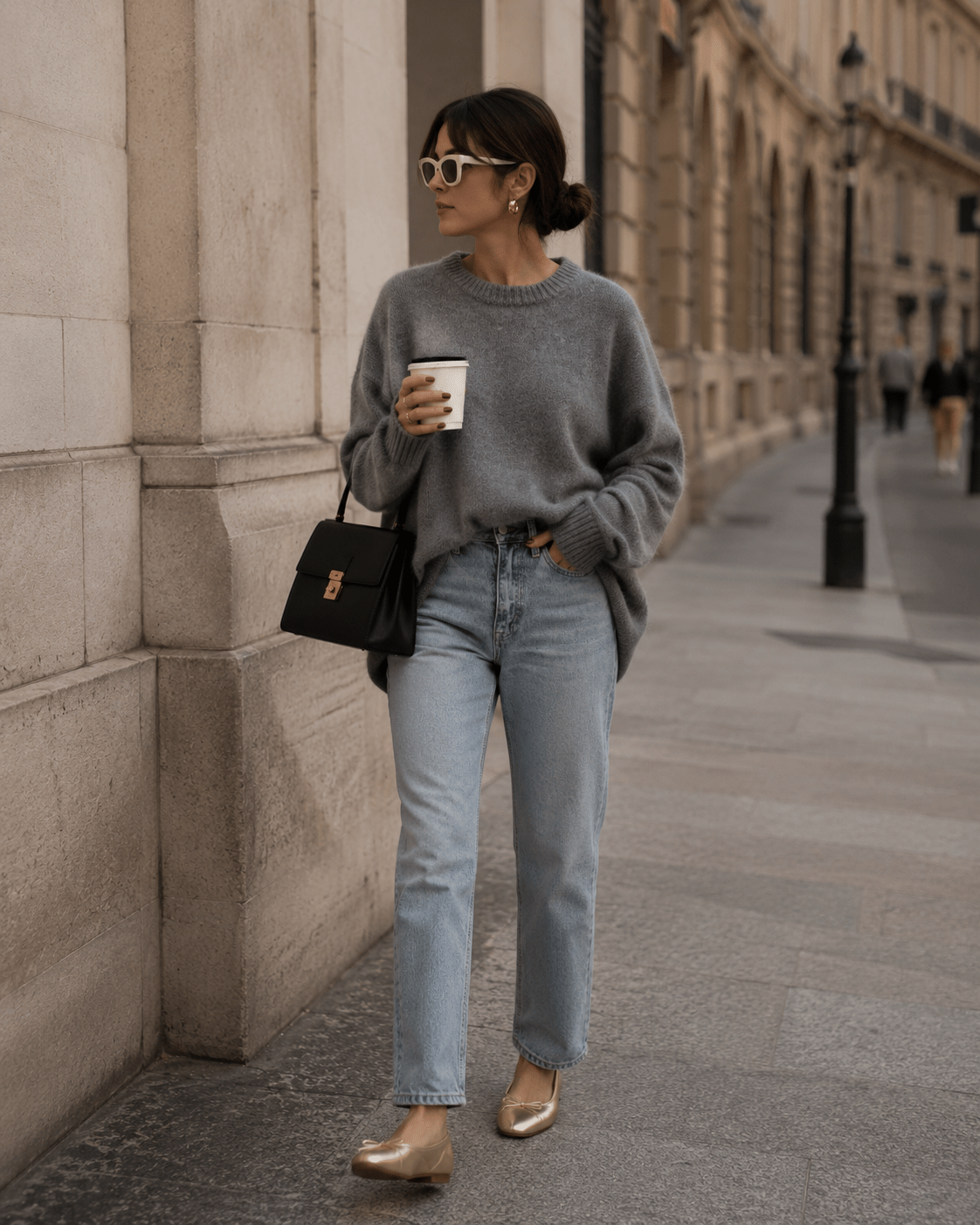 Women's Cashmere Sweater – Oversized Crew Neck for Autumn/Winter Comfort - We are MFEO