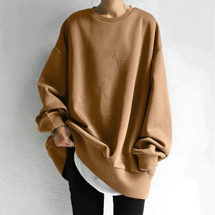 Women's Oversized Sweater – Long Sleeve Tunic for Casual Comfort and Warmth - We are MFEO