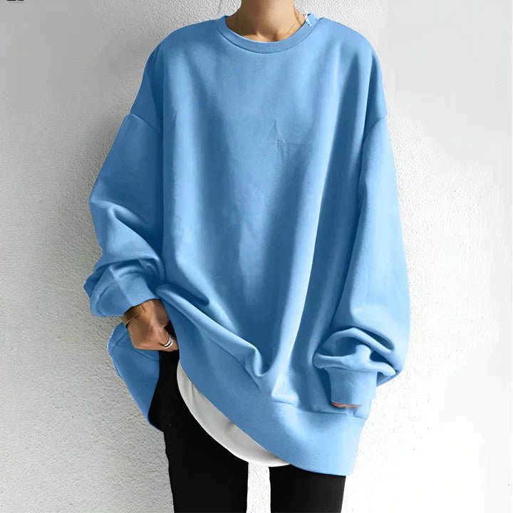 Women's Oversized Sweater – Long Sleeve Tunic for Casual Comfort and Warmth - We are MFEO